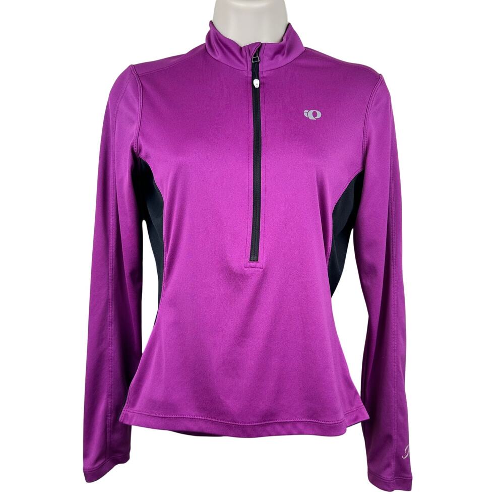 Pearl Izumi Select 1/2 Zip Pullover Jacket Zip Pocket Cycling Purple Sm Active